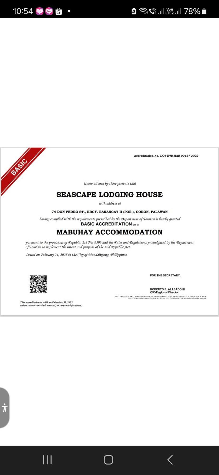 Seascape Lodging House Coron Buitenkant foto